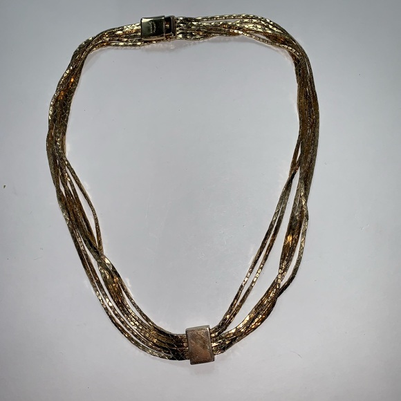 RARE! vintage auth DIOR etruscan gold NECKLACE - Picture 7 of 8